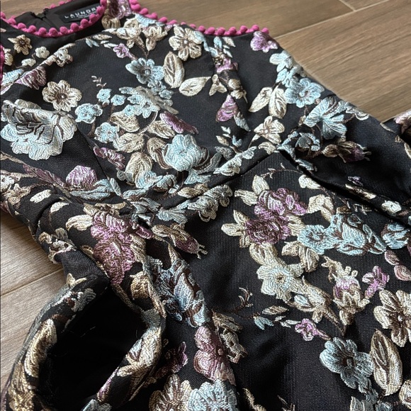 Black Floral Chinese Laundry Dress - Picture 10 of 11